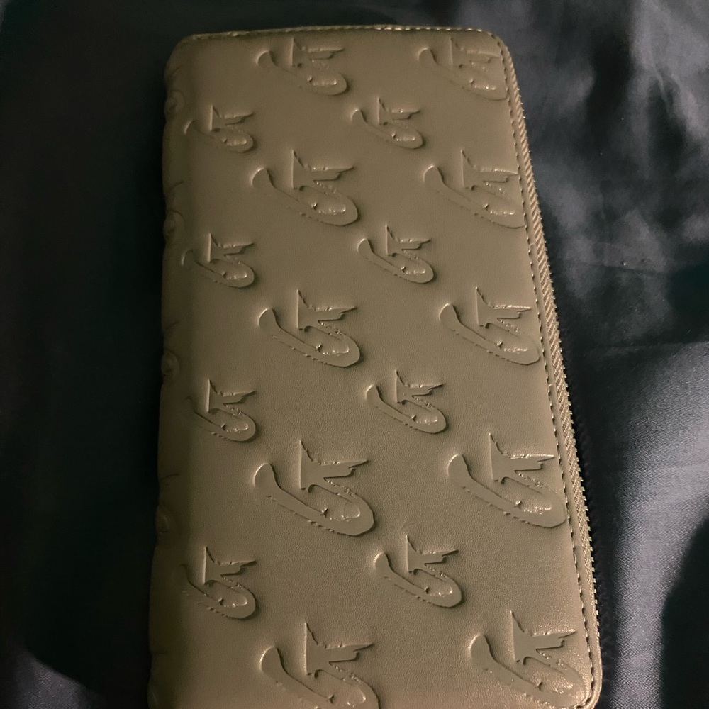Gray Monogram Glamaholic Lifestyle Wallet by Mia Ray.